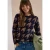 Trui met lange mouwen en houndstooth-patroon