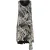 Mouwloze dubbellaagse jurk met tropische print