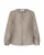 Fransa Blouse ‘WINA ‘  donkerbeige / wit