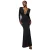 Strakke damesjurk Goddiva Diamante Maxi