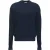 Calvin Klein Heren Wafel Crew Hals Trui (Donkere saffier)