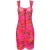 PINKO Avvinto Abito Retina Stampa Mandevilla Multi Fuchsia/red