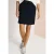 Knielange rok met streepdetail