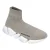 Dames Balenciaga Speed 2.0 Sneaker in Grijs met Witte Zool