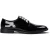 Paul Andrew herenschoenen van zwart lakleer, effen derby – Beaumont