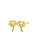 Hey Happiness Oorbellen ‘Palm Tree’  goud