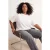Trendyol Curve Dames Ecru Met patroon Kort Oversized Grote maten T-shirts