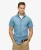 Superdry Mannen Essential Denim Overhemd met Korte Mouwen Blauw