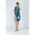 Marineblauw gestreepte jurk