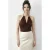 V-hals Blouse met Accessoire Detail