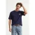 TRENDYOL MAN Jongens Donkerblauw Slogan Kort Oversized T-shirts