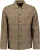 No Excess Overshirt Full Button Jacquard Taupe heren