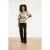 Smashed Lemon Wijde pantalon in comfortabele travelstof met strikceintuur |