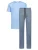 Mey Pyjama kort ‘Round Geo’  blauw