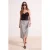 TRENDYOLMİLLA Dames Grijs Effen Midi Kokerrok- rok Rokken