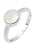 ELLI Ring  zilver / wit