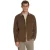 No Excess Overshirt full button corduroy heav light brown