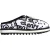 Dolce & Gabbana Zwart Witte Gewatteerde Logo Sandalen Slippers Schoenen