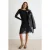 TRENDYOLMİLLA Dames Zwart Effen Kort / Mini Lang Skater Jurken