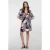 Geisha Jurk Jurk Met V Hals 67110 20 000481 Cherry Red/ecru/pink Dames