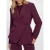 Fifth House getailleerde blazer met ceintuur – aubergine