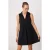 TRENDYOLMİLLA Dames Zwart Effen Kort / Mini Mouwloos Skater Jurken
