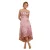 Asymmetrische kantjurk vrouw Goddiva Bardot Sequin