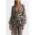 Reiss Farley-printed Blouse Black/white