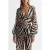 Reiss Farley Printed Blouse — Black/white