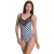 V-hals badpak met cups W250376 Dames