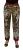 Leopardprint Broek met Bloemen Zijpaneel