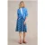 White Stuff Jade Eco Vero Jersey Skirt Blue Printed
