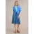 White Stuff Jade Eco Vero Jersey Skirt Blue Printed