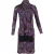 Etro Paisley Print Jurk met Sjaal in Paarse Polyester