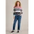 White Stuff Stripe Crew Merino Pink Multi