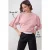 TRENDYOLMİLLA Dames Roze Effen Driekwart mouw Oversized T-shirts