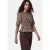 PIECES geruite top met peplum – geel