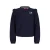 TYGO & vito blousetop met ruches – donkerblauw