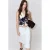 Mango gebloemde top – ecru