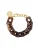 Cheeky Chain Munich Armband ‘Kelly’  bruin / karamel / goud