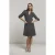Summum Woman Dress With Pockets Punto Milano Mid Grey