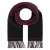 BOSS Sjaal ‘Vianna’  bordeaux / zwart