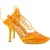 Bottega Veneta Rekbare Vetersandalen in Oranje Leer