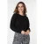 EsQualo Sweater Boxy Basic Knit Black