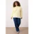 Trendyol Curve Dames Geel Effen Lang Oversized Grote maten Sweatshirts