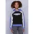 Coolcat Colourblock Hoodie Nathalia Not Interested Print