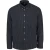 Fabric Herenoverhemd met lange mouwen van popeline met patroon (Zwart)