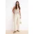 TRENDYOLMİLLA Dames Beige Effen Wijde pijp Hoge taille Jeans
