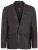 Heren Zwart Slim Leren Italiaanse Blazer Jas-Somero