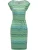 Ragwear Zomerjurk ‘Taggien’  blauw / groen / mintgroen / donkergroen